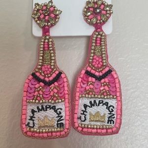 ❤️RESTOCK!❤️ Gabby Pink Beaded Champagne Earrings